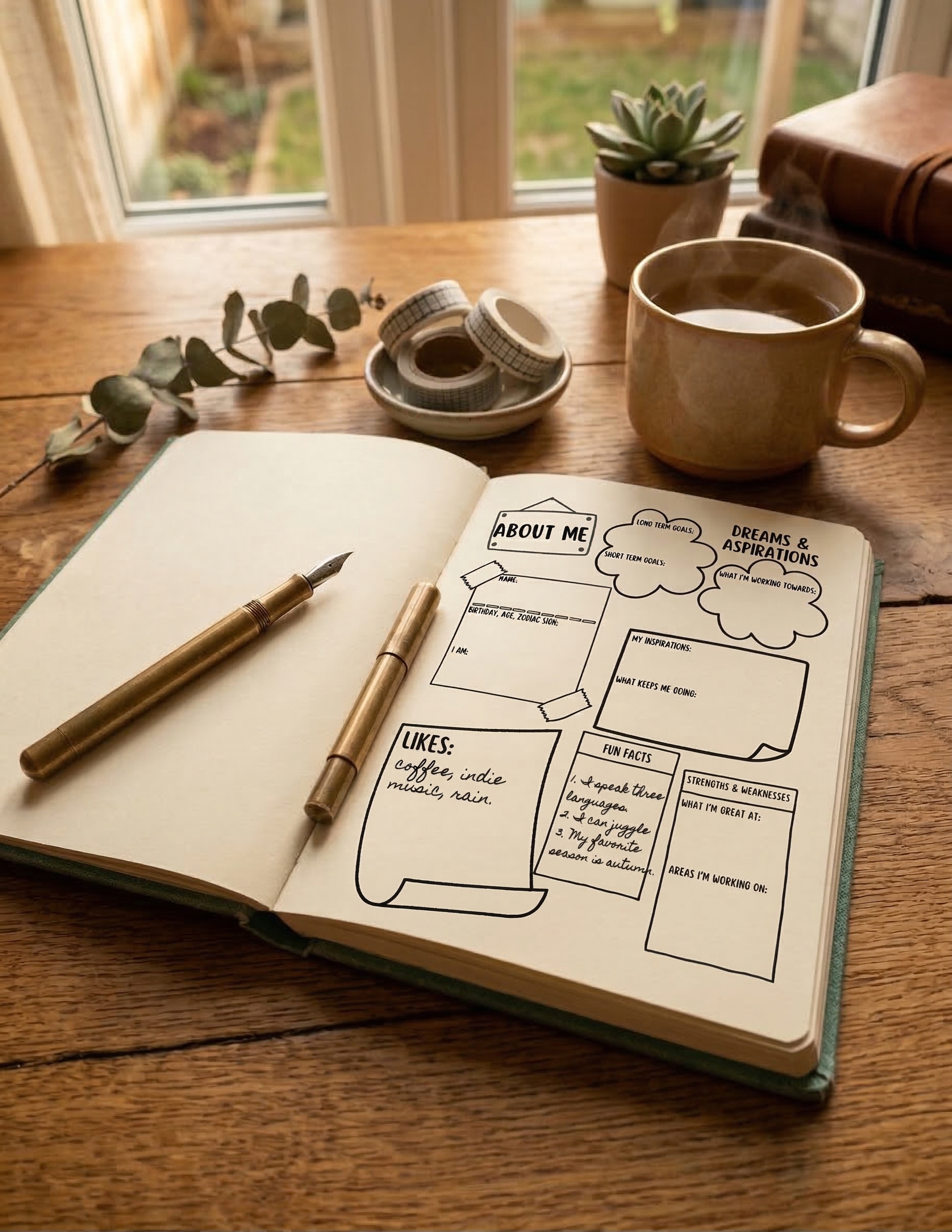 Unlocking Self-Discovery: How to Use the 'About Me' Journal Template