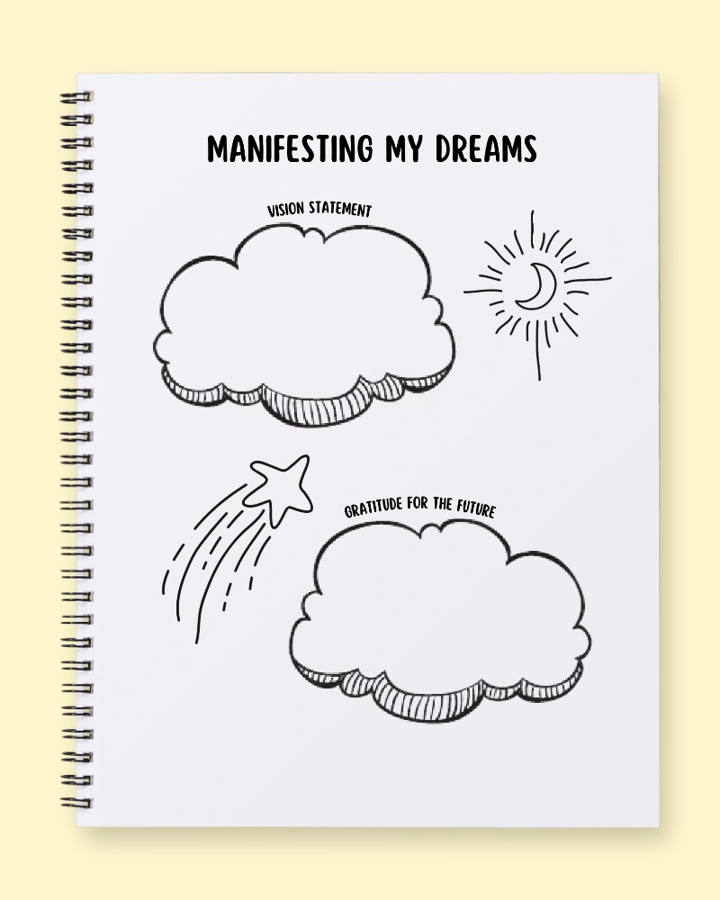 Dream Manifestation & Gratitude Journal Page