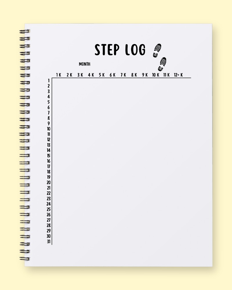 Daily Step Journey Log