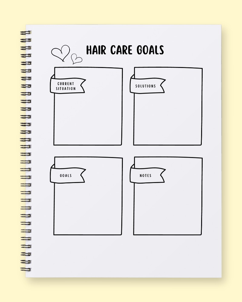 Hair Care Goal Planner