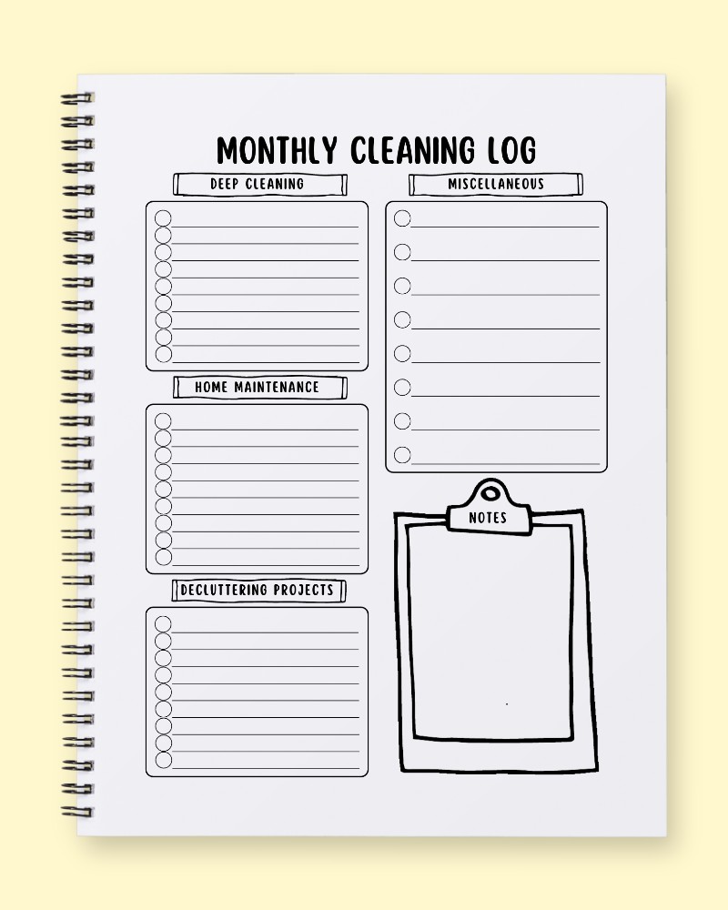 Monthly Home & Life Refresh Log