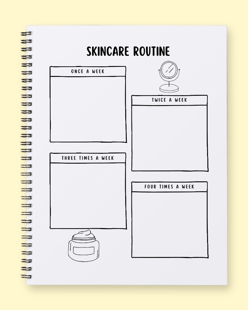 Weekly Skincare Routine Planner