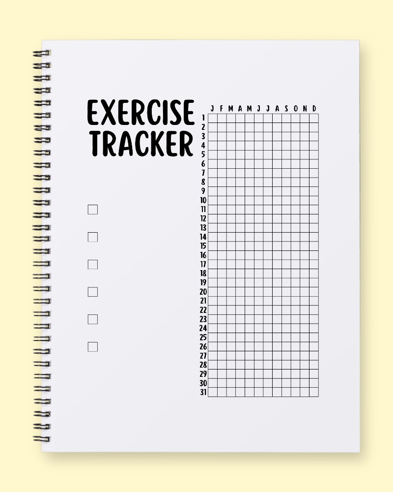 Yearly Fitness Habit Tracker