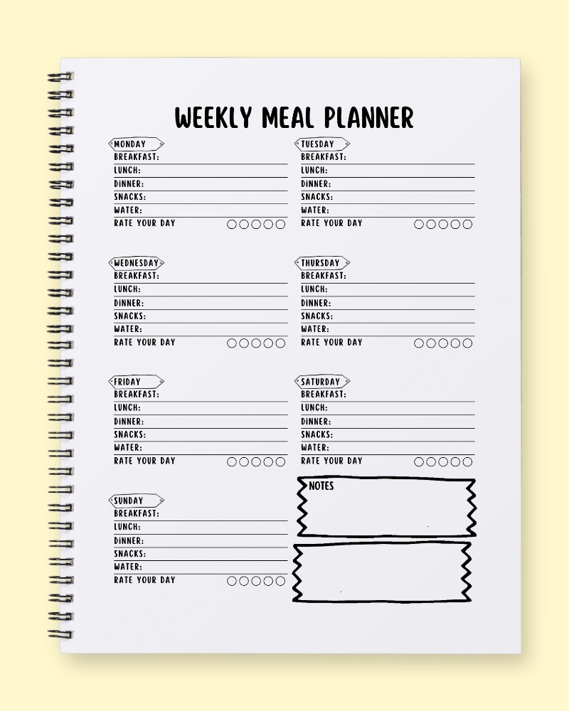 Mindful Meal & Mood Tracker Journal