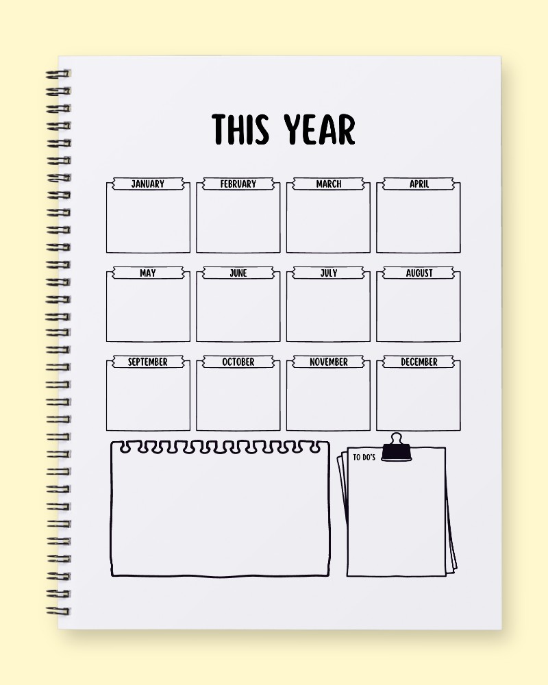 Annual Vision Planner: Your Year at a Glance