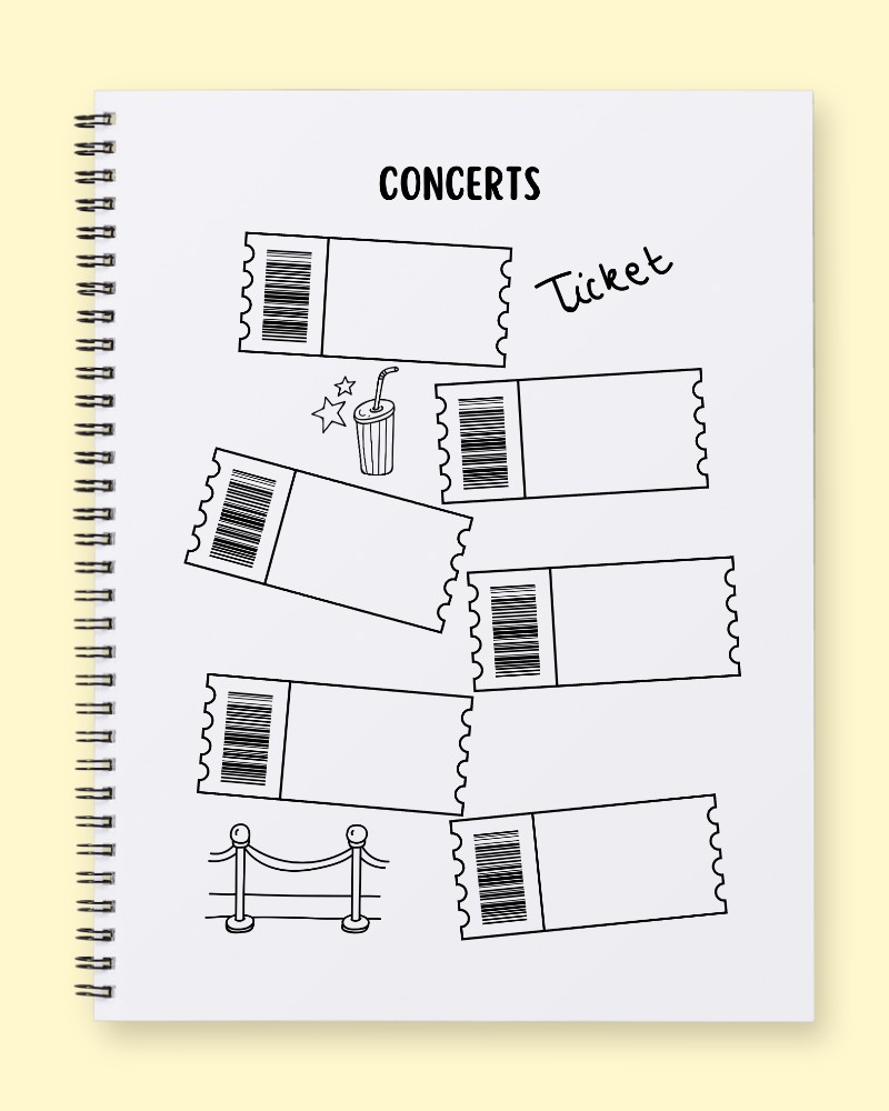 Concert Ticket Tracker Journal