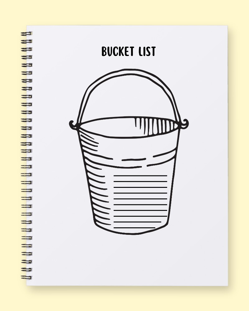 Dream Big Bucket List Notebook