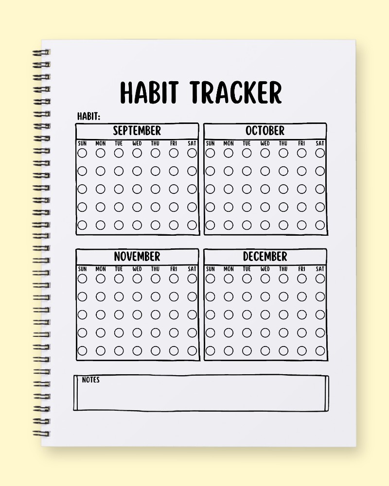Q4 Habit Tracker Template