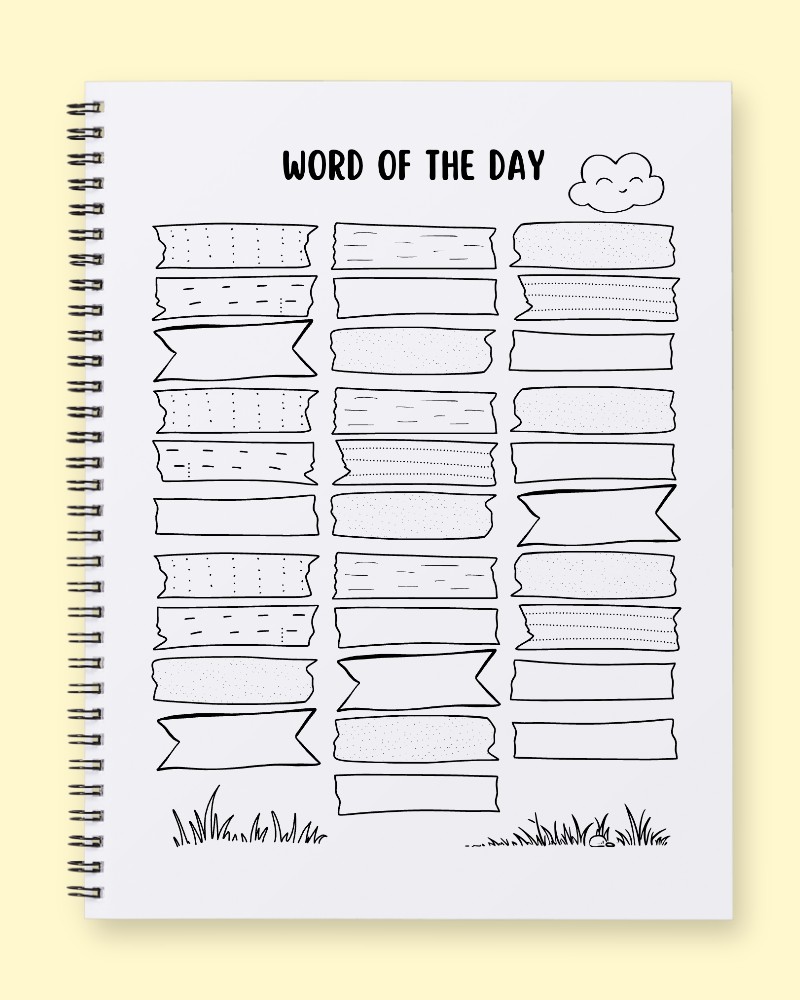 Daily Word of the Day Vocabulary Journal