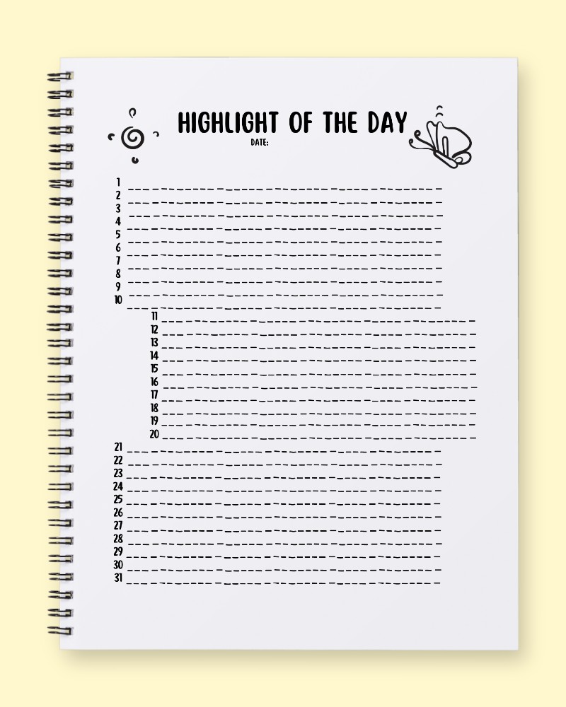 My Monthly Joy Tracker