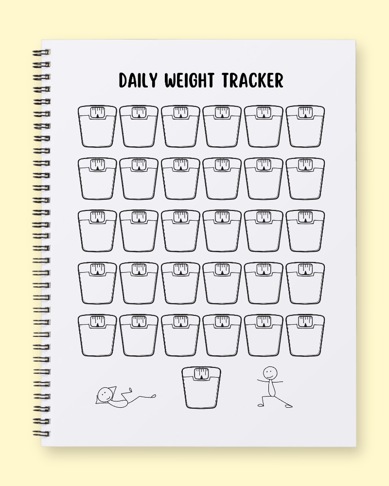 Daily Visual Weight Progress Planner