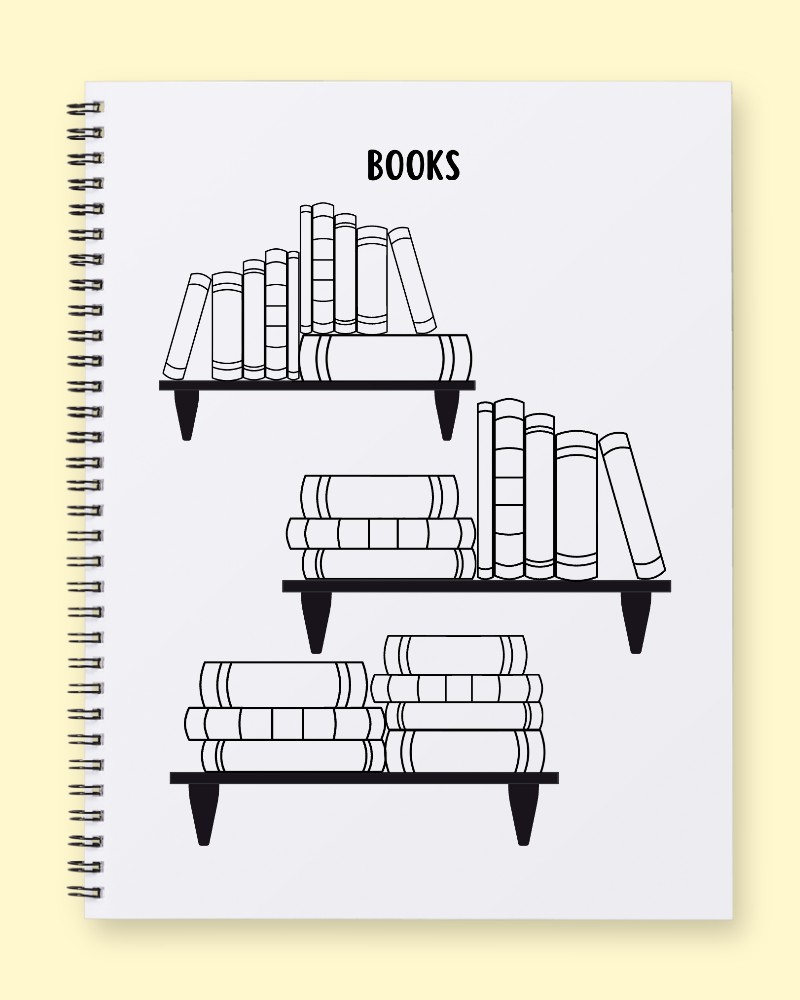 My Bookshelf Reading Tracker Journal