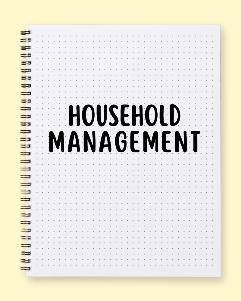 Household Management Planner: Streamline Cleaning and Meal Prep