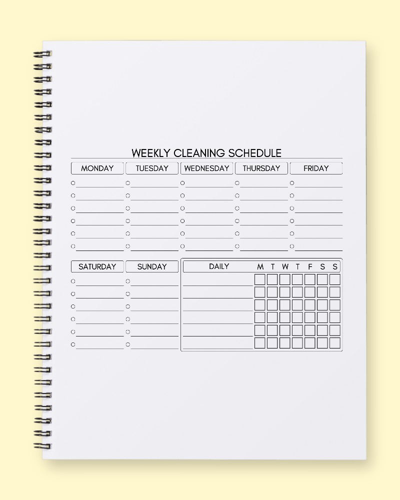 Ultimate Weekly Home Cleaning & Habit Tracker