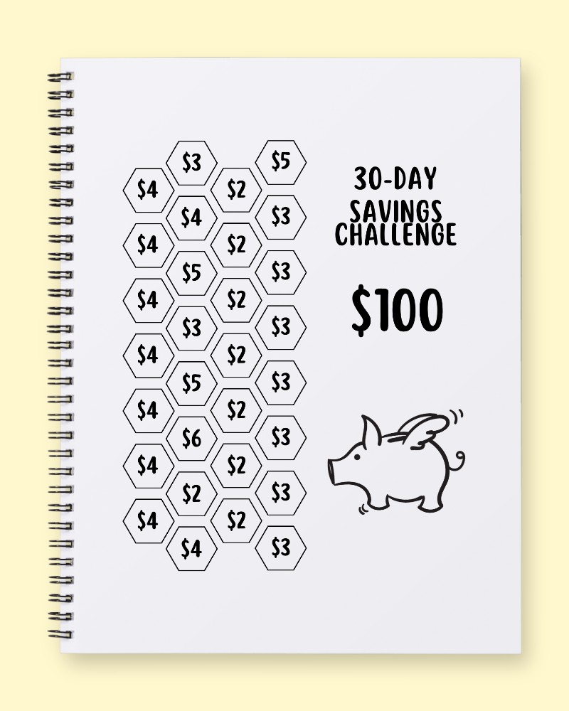 30-Day Savings Challenge: Save $100 the Easy Way