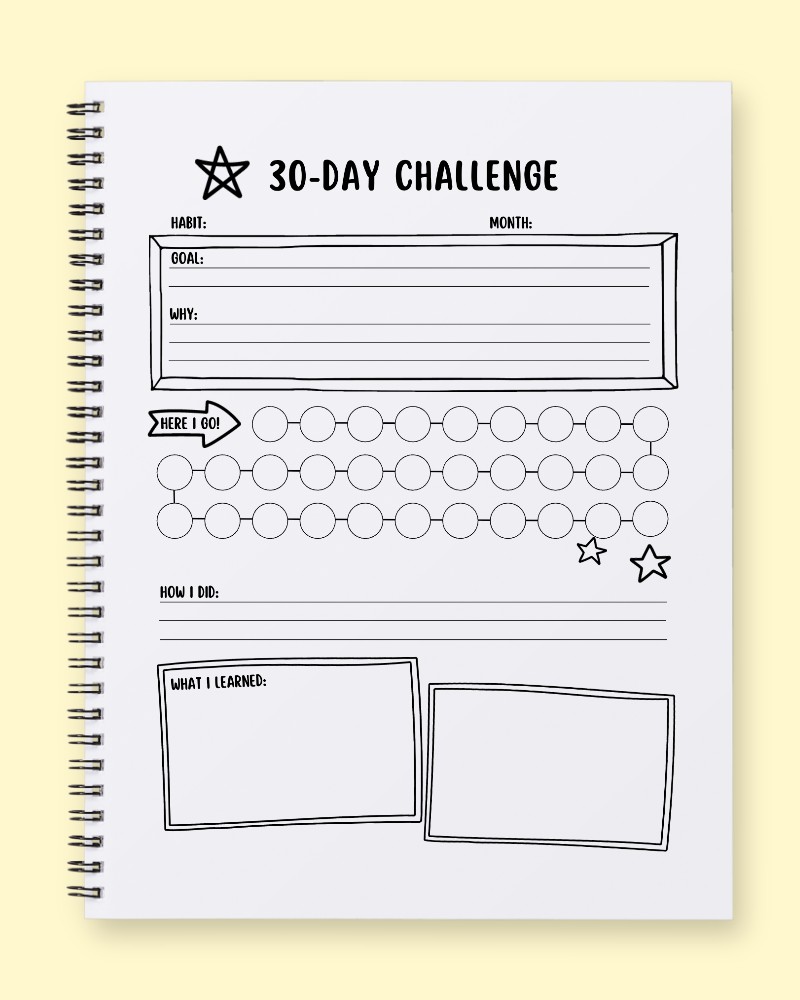 30-Day Habit & Growth Tracker