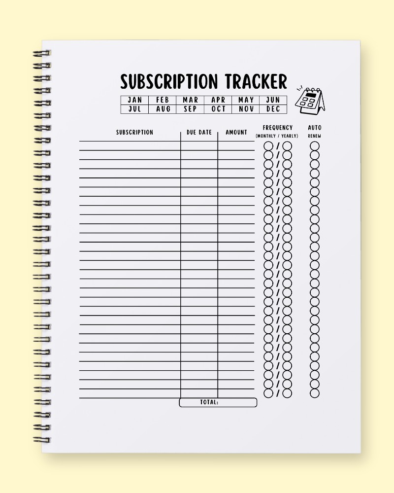 Subscription Spending Master Template