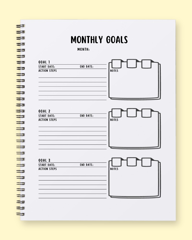 Monthly Goal Achiever Planner