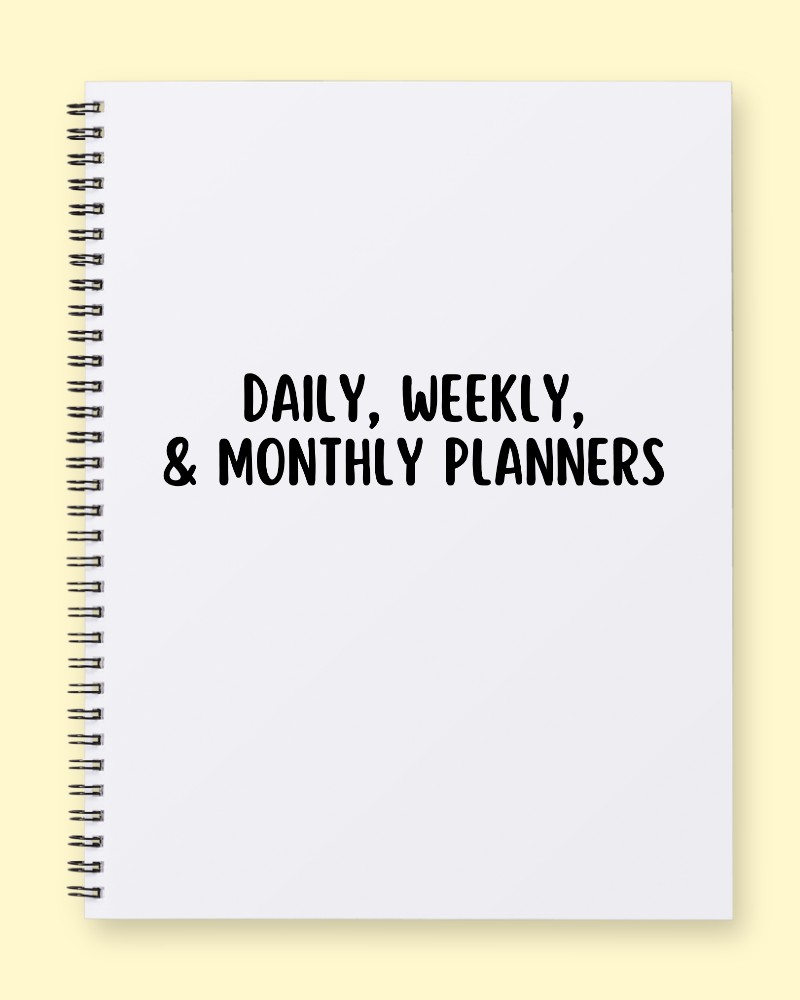 Daily, Weekly & Monthly Planner: Master Your Schedule and Find Your Calm