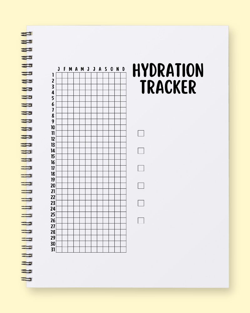 Year-Long Hydration Habit Tracker