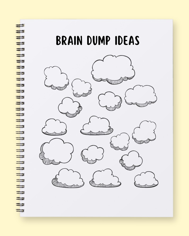 Brain Dump Template: Declutter Your Thoughts and Find Calm