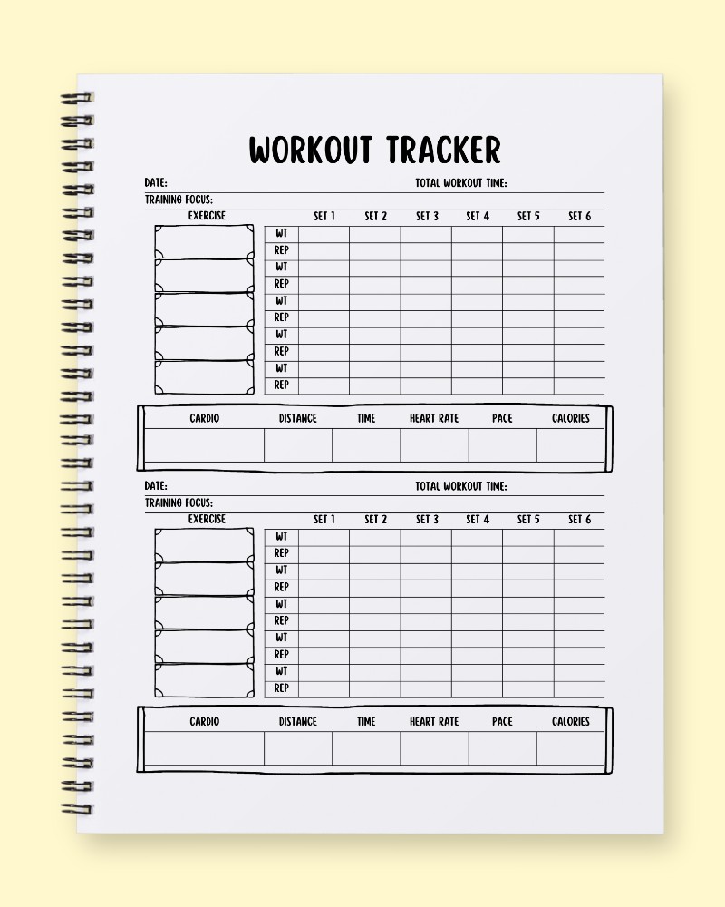 Comprehensive Daily Workout & Cardio Tracker